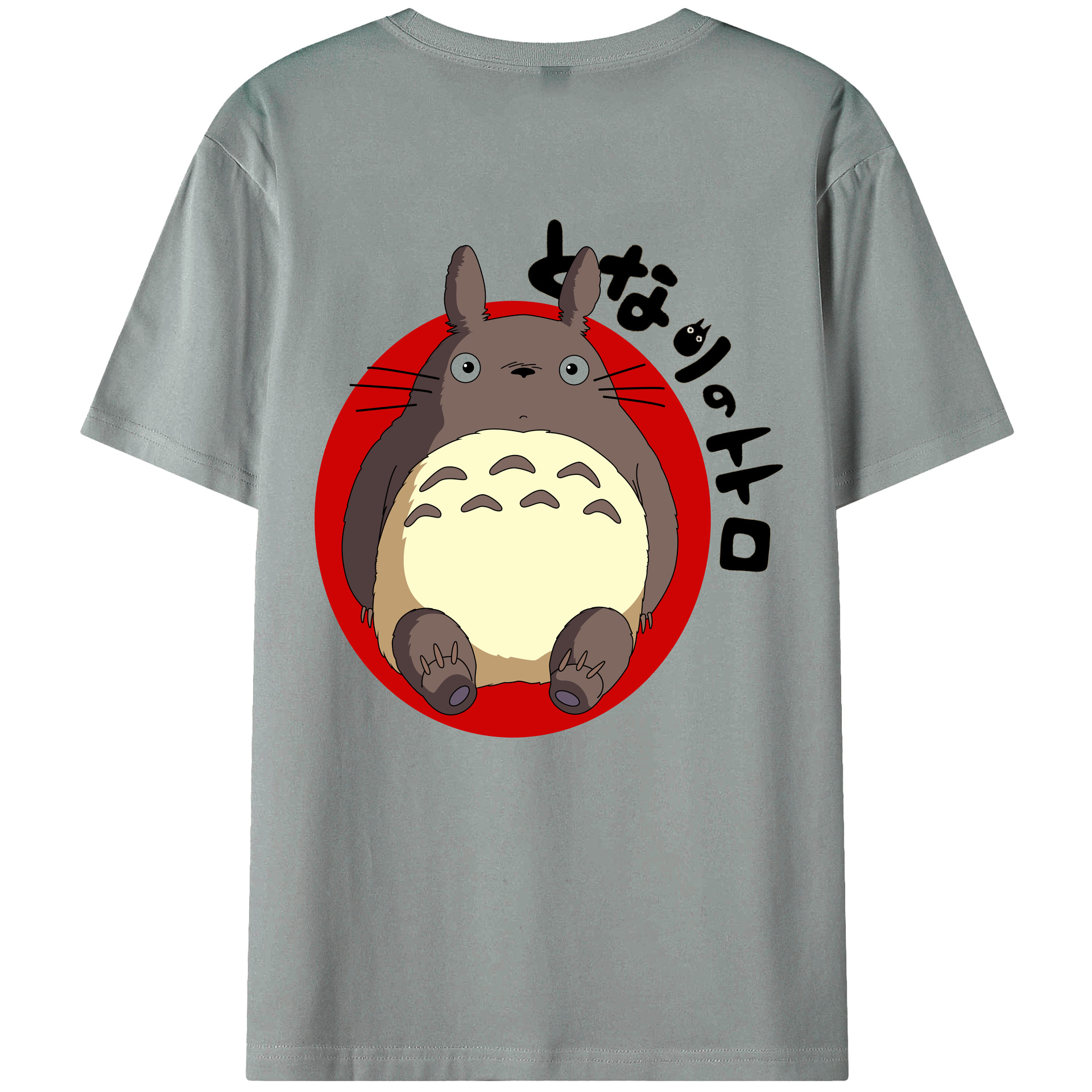 （画像用） となりのトトロ 草壁メイ 草壁サツキ My Neighbor Totoro Satsuki Kusakabe Mei Kusakabe 綿100％ メンズ半袖Tシャツ（バックプリント） 通気性